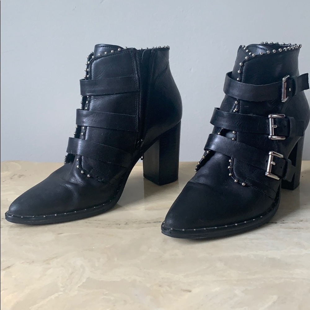 Studded black Steve Madden boots